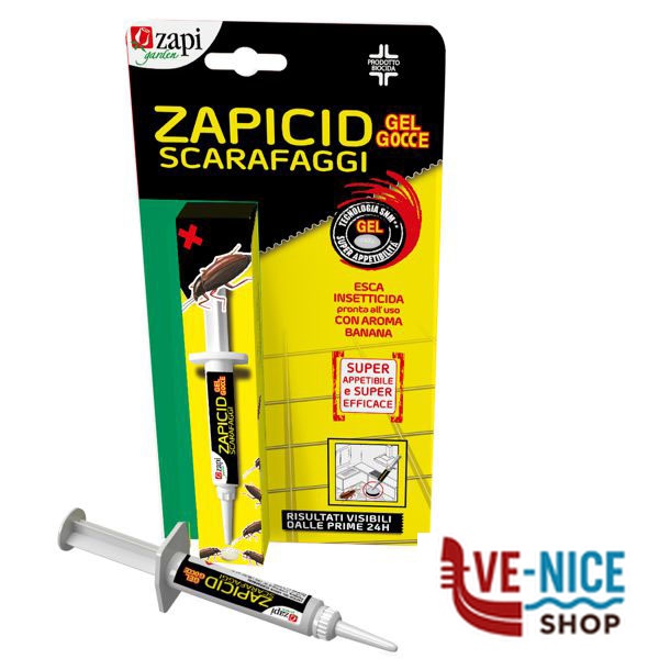 INSETTICIDA SCARAFAGGI GEL FLUO ZAPICID g 7 ZAPI 421175 INSETTICIDI C - immagine 2
