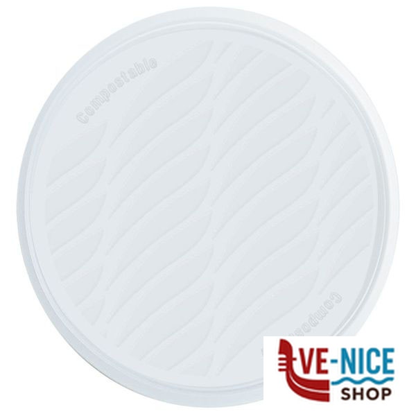 PIATTO PIZZA BIANCO Pz 8 NATURAL BIBO 5547935 MONOUSO PLASTICA C - immagine 2