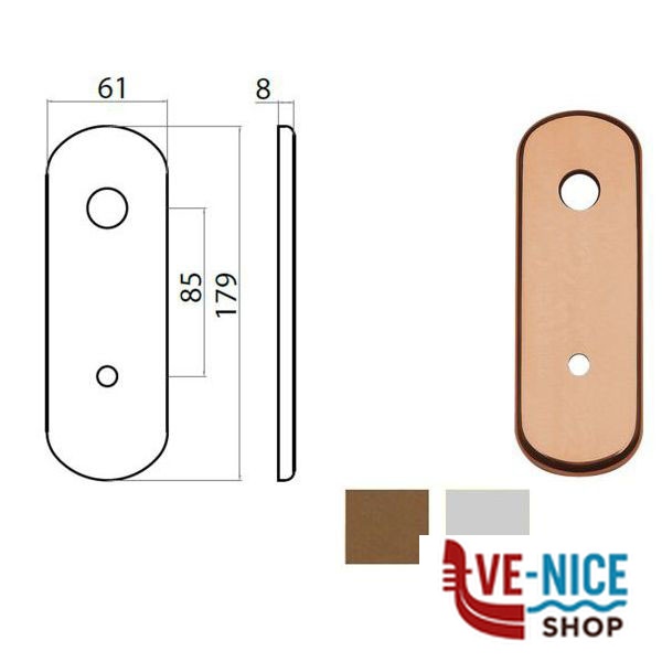 PLACCA GHIBLI ALL BRO POMOLO 77298858104 GHIDINI ACCESSORI BLINDATE S - immagine 3