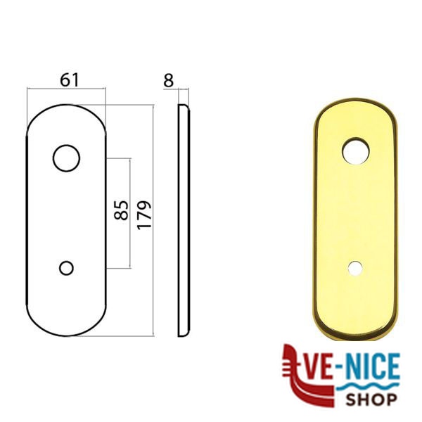 PLACCA GHIBLI OTT LUC POMOLO 77298858112 GHIDINI ACCESSORI BLINDATE S - immagine 3