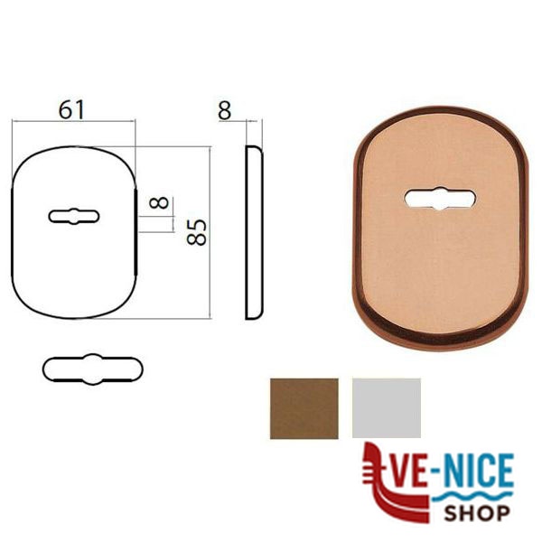 BOCCHETTA GHIBLI ALL BRO 62x86 DOPPIA MAPPA 77298626004 GHIDINI ACCESSORI BLINDATE S - immagine 2