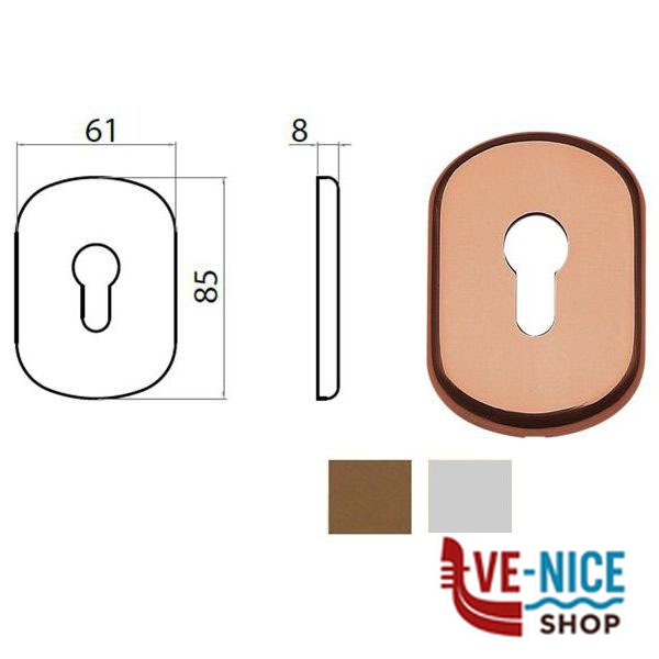 BOCCHETTA GHIBLI ALL BRO 62x86 YALE 77298625004 GHIDINI ACCESSORI BLINDATE S - immagine 2