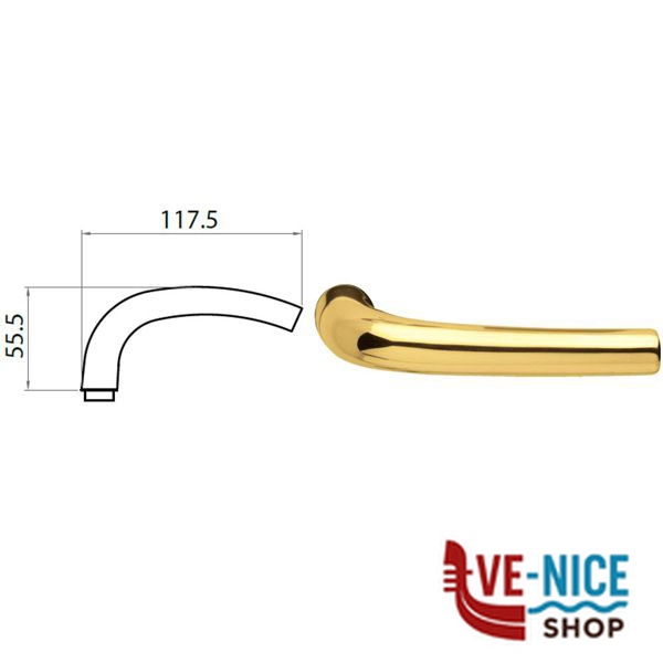 MANIGLIA SUSY OTT LUC 77434018312 GHIDINI ACCESSORI BLINDATE S - immagine 3