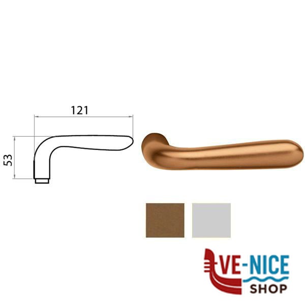 MANIGLIA UNO ALL ARG 77796018401 GHIDINI ACCESSORI BLINDATE S - immagine 4