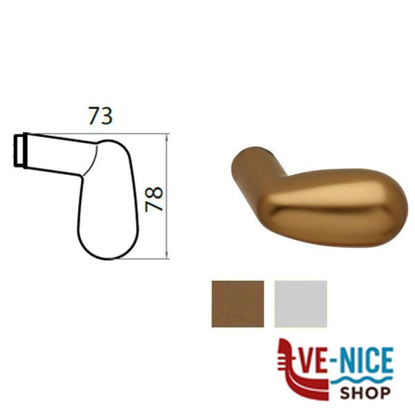 MANIGLIA PIGNA 2008 ALL ARG 72008018401 GHIDINI ACCESSORI BLINDATE S - immagine 2