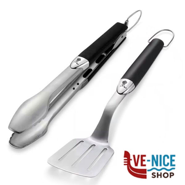 POSATE BARBECUE SET Pz 2 WEBER 6645 ACCESSORI BARBECUE C - immagine 3