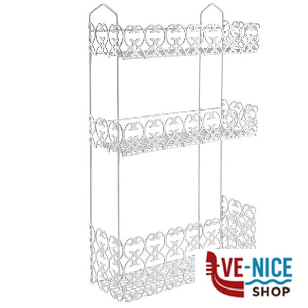 MENSOLA BAGNO FLORENZ RETT. 3P 30x10 h 51 METALTEX 42.43.03 MENSOLE BAGNO C - immagine 3