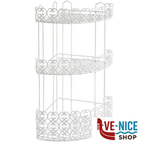 MENSOLA BAGNO FLORENZ ANGOL.3P 25x25 h 51 METALTEX 42.45.03 MENSOLE BAGNO C - immagine 2