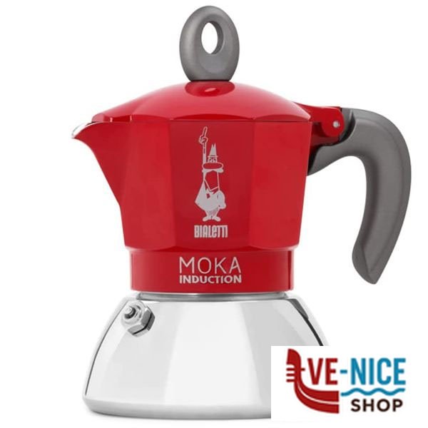 CAFFETTIERA MOKA INDUCTION ROSSA Tz 6 BIALETTI 0006946/NP CAFFETTIERE C - immagine 4