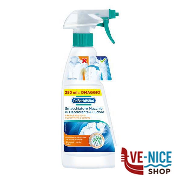 SMACCHIATORE DEO&SUDORE ml 250 DR.BECKMANN 124413 DETERGENTI CASA C - immagine 2