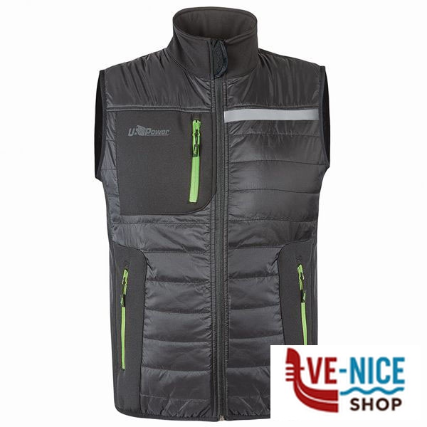 GILET ASPHALT GREY GREEN XL WALL UPOWER FU278RL-XL INDUMENTI LAVORO F - immagine 2