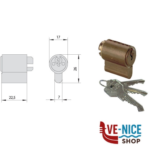 CILINDRO ESTERNO 10 02649-10-0 CISA 02649.10.0 CISA CILINDRI S - immagine 3