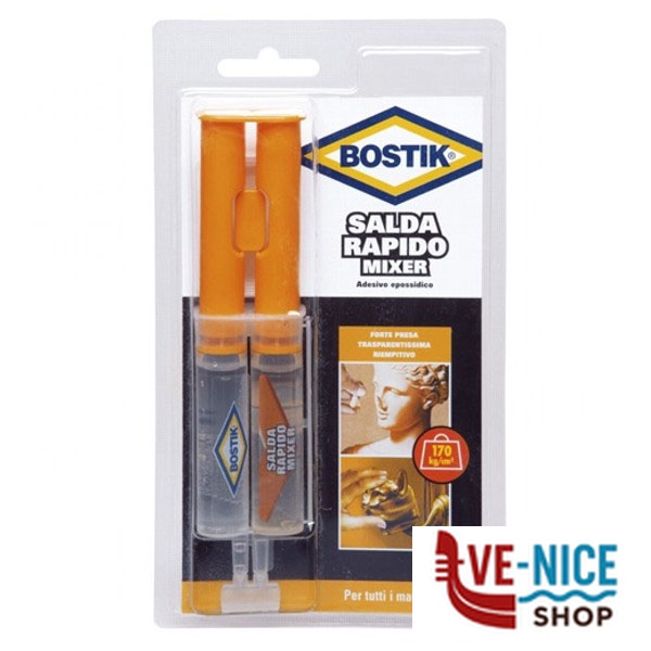 ADESIVO BICOMPONENTE SALDA RAPIDO MIXER BOSTIK 7000140 BOSTIK F - immagine 2