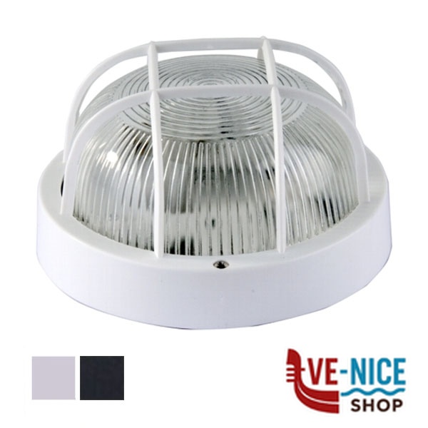 PLAFONIERA PL TONDA BIANCA GRIGLIA SYNTESY 00542 2602/WH LAMPADE STATICHE F - immagine 2