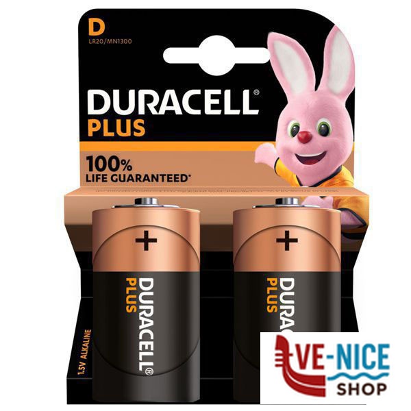 PILA PLUS TORCIA Pz 2 MN1300 DURACELL DUR1300 PILE F - immagine 2