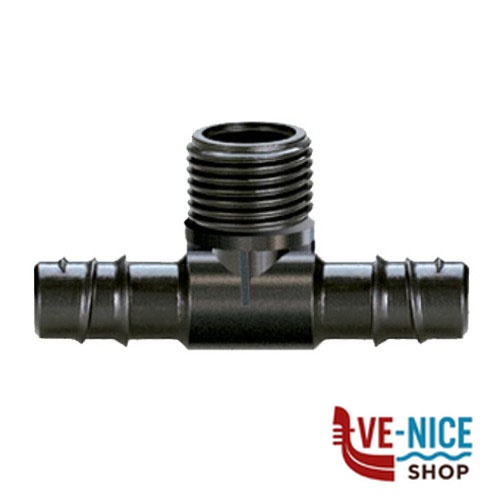 RACCORDO TRE VIE 1/2 FIL. Pz 2 MICRO 91072 CLABER 91072 CLABER F - immagine 2