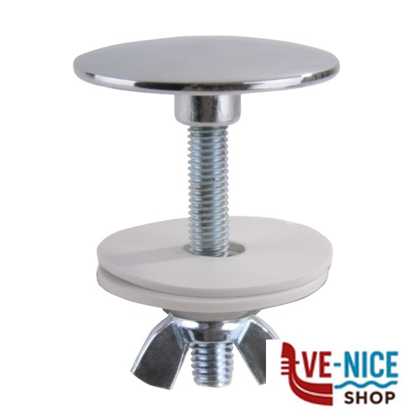 TAPPO COPRIFORO CROMATO VITE LUNGA mm 43 510 TAPPI LAVABI F - immagine 3