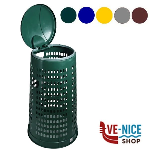 TRESPOLO PLASTICA GRIGIO l 110 M454038 TRESPOLI IMMONDIZIA C - immagine 2