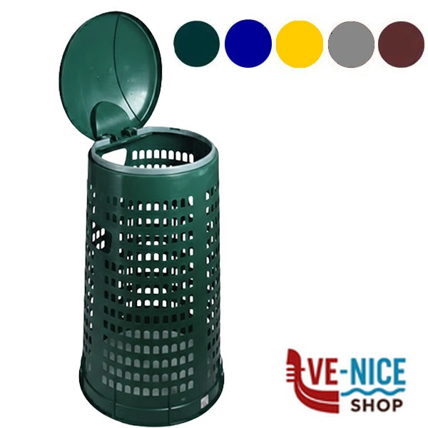 TRESPOLO PLASTICA VERDE l 110 M455738 TRESPOLI IMMONDIZIA C - immagine 2