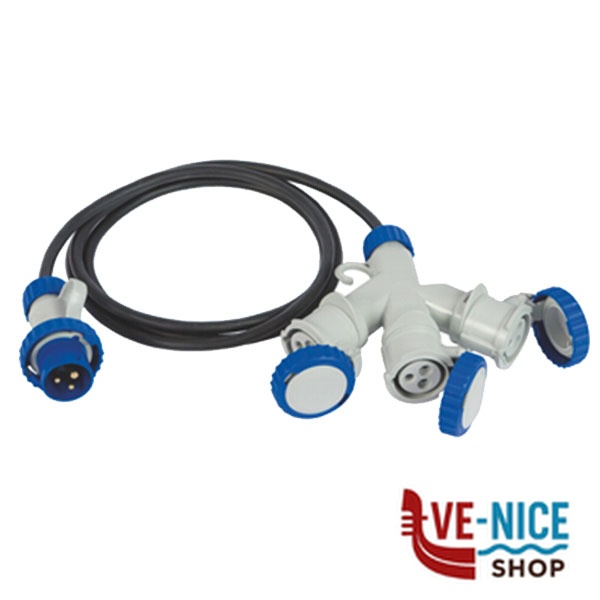 ADATTATORE SP CEE 2PT PR CEE 3x2PT CAVO 73121 FME 73121 SPINE E ADATTATORI ELETTRICI F - immagine 4