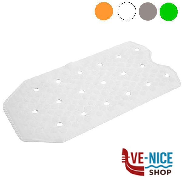 TAPPETO VASCA SISSI BIANCO cm 36x73 RIDAP V02GO7303GIT TAPPETI DOCCIA-VASCA C - immagine 4