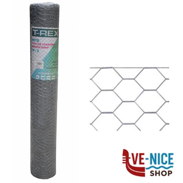 RETE TRIPLA ZN 51/4-0,80 h 100 m 25 TREX 07204 RETE T-REX F - immagine 2