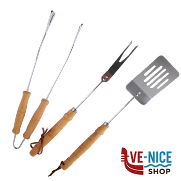 POSATE BARBECUE SET Pz 3 LAPILLO 00646 ACCESSORI BARBECUE C - immagine 3