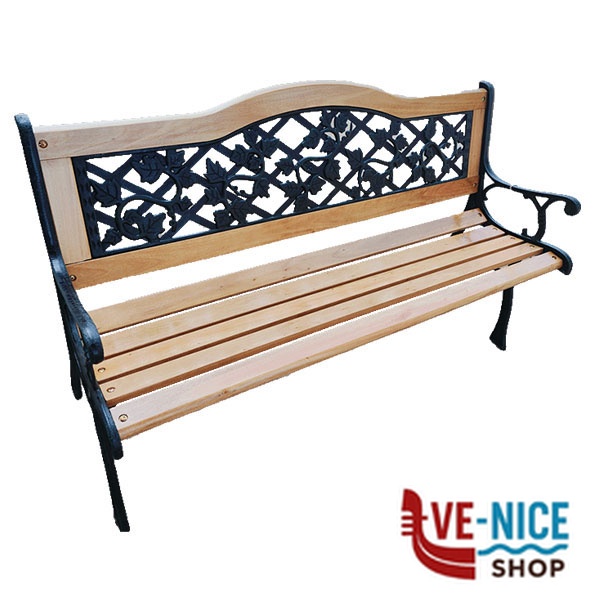 PANCHINA GHISA/LEGNO EDERA cm 126 VETTE 03805 G232 PANCHINE C - immagine 3