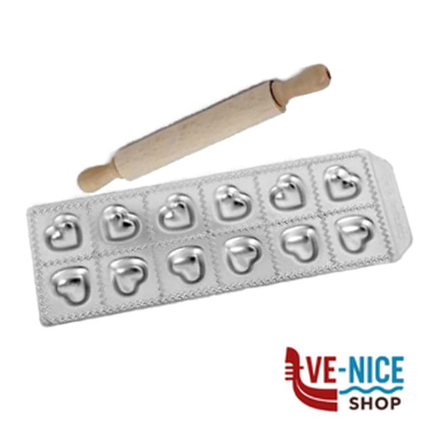STAMPO RAVIOLI CUORICINI 12 RAVIOLAMP IMPERIA 4314 MACCHINE PASTA E ACCESSORI C - immagine 4