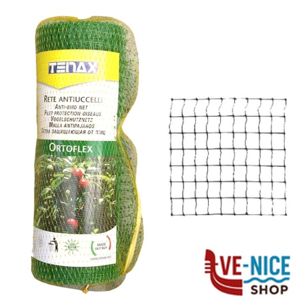 RETE UCCELLI 10x12 h 200 m 10 PROMO TENAX 1A090428 RETE UCCELLI F - immagine 2