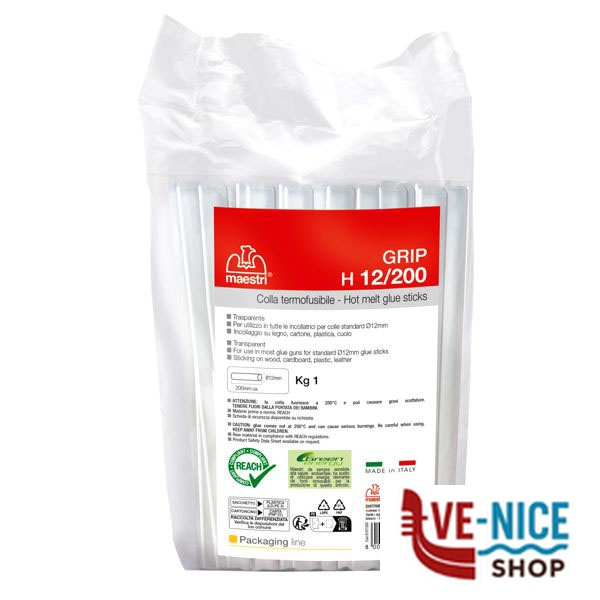 COLLA TERMICA 12x200 g 1000 NEUTRA MAESTRI 1195234 PISTOLE TERMOINCOLLANTI F - immagine 3