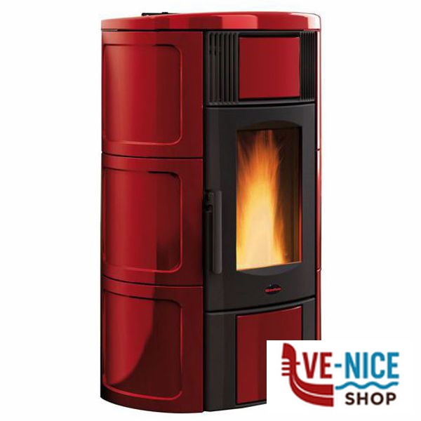 TERMOSTUFA PELLET ISIDE BORDEAUX EXTRAFLAME 1286500 - 5 S STUFE PELLET F - immagine 3