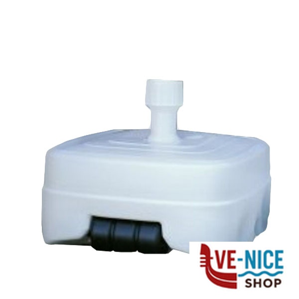 BASE OMBRELLONI PLASTICA BIANCA RUOTA 245 BASI OMBRELLONI C - immagine 4