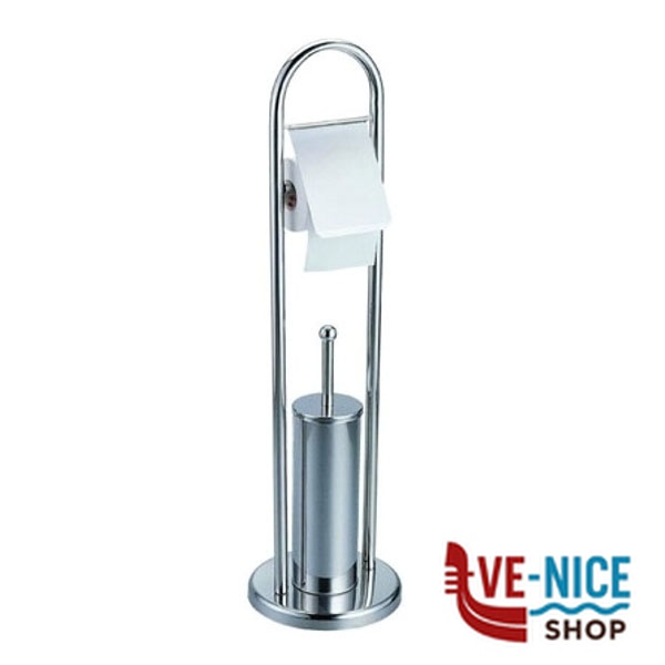 PORTASCOPINO WC INOX ACQUA C/ROT. h 80 XTRA 03737 SCOPINI WC C - immagine 2