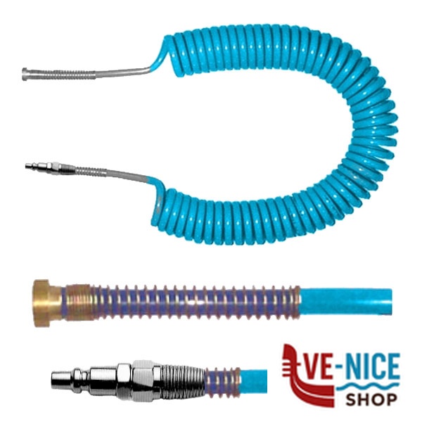 TUBO SPIRALE PU 8/12 BAIONETTA/RAPIDO M 12,00 SPAGAR1212BD TUBI ARIA COMPRESSA F - immagine 4