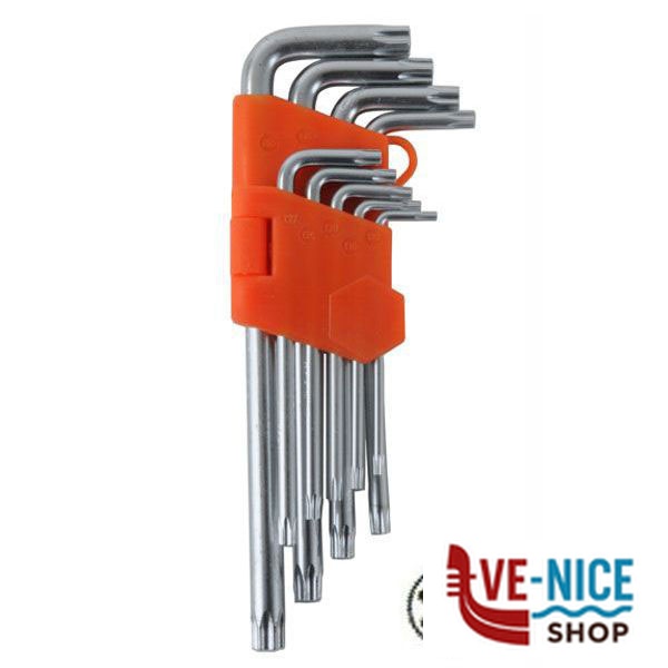CHIAVI TORX T10/50 Pz 9 C/FORO CV MEDIE ALTE 04146 CHIAVI BRUGOLA-TORX F - immagine 3