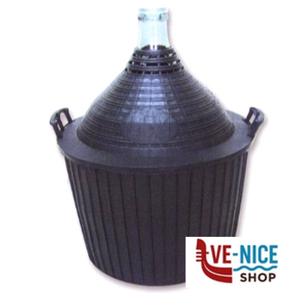 DAMIGIANA BOCCA STRETTA RIVESTIMENTO PLAST. l 54 DG54PBS DAMIGIANE C - immagine 2