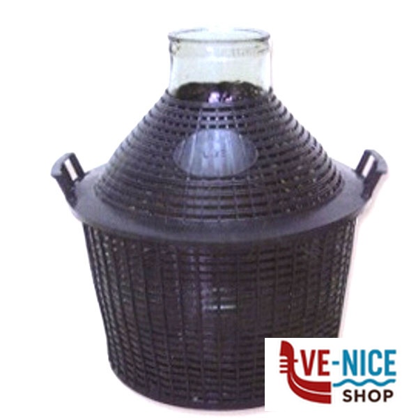 DAMIGIANA BOCCA LARGA RIVESTIMENTO PLASTICA l 10 DG10PBL DAMIGIANE C - immagine 3