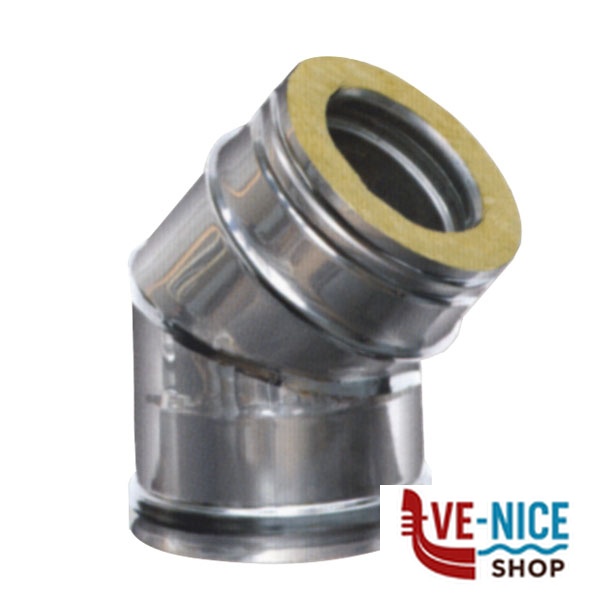 GOMITO INOX SETTORI 45^ 8/13 DP MARAL DPCQ45 TUBI INOX F - immagine 2
