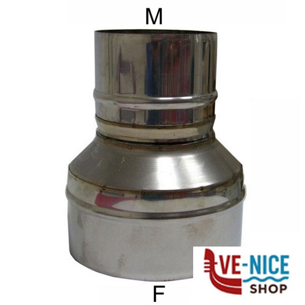 ADATTATORE INOX MP 8M-DP 8/13 DP MARAL DPRC098013080M TUBI INOX F - immagine 2