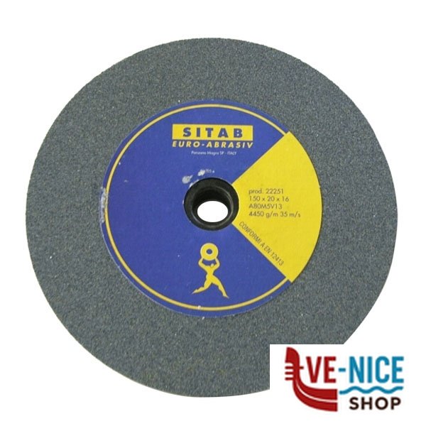 MOLA ABRASIVA 200x25 f.20,0 gr 36 SITAB A36 MOLE ABRASIVE F - immagine 2