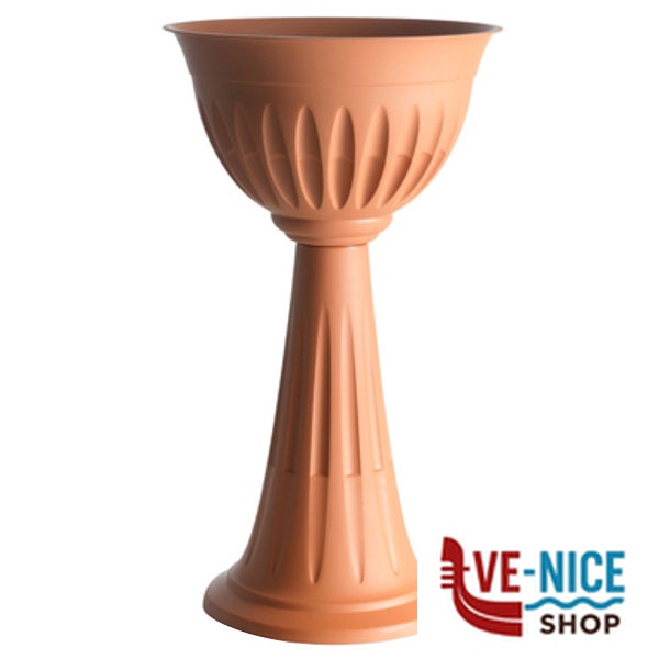 VASO ALBA COLONNA COCCIO cm 43 h 74,5 BAMA 31904 VASI PLASTICA F - immagine 2