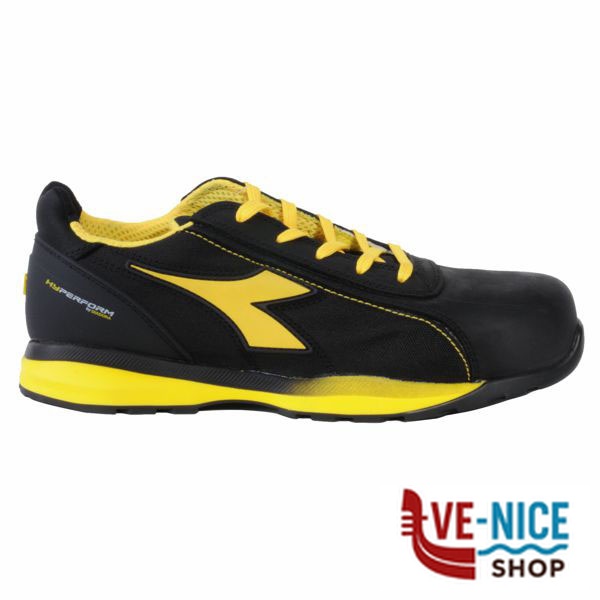 SCARPE GLOVE HYPER NERO BASSE 39 S3 DIADORA 183043-80013 SCARPE ANTINFORTUNISTICHE F - immagine 5