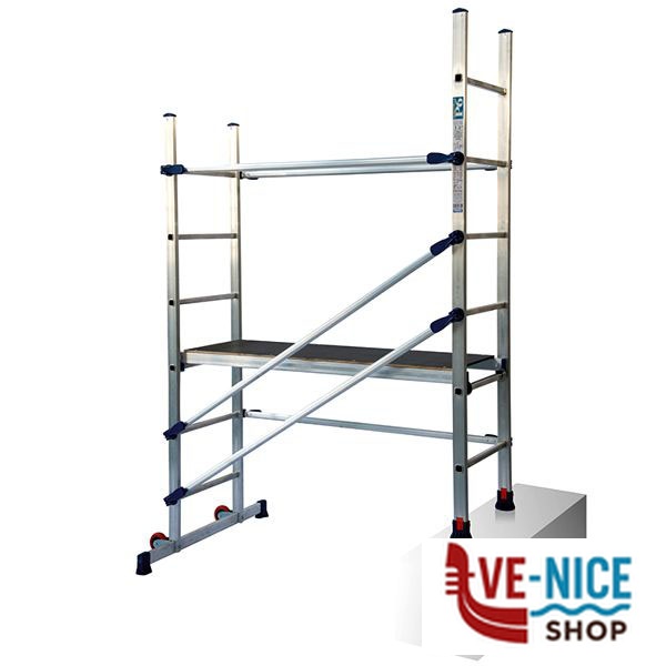 TRABATTELLO ALLUMINIO P6 UTILITY PLUS h 189 FACAL P6 SCALE MULTIUSO-TRABATTELLI F - immagine 7