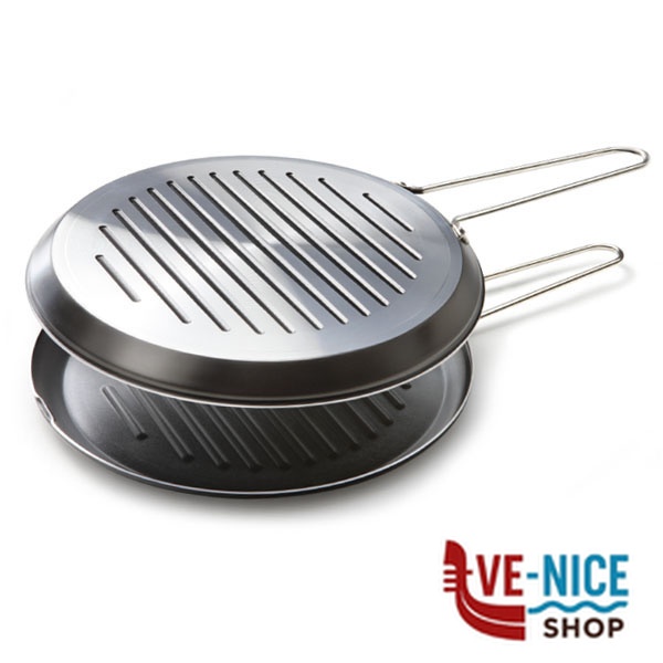 GIRA GRIGLIA cm 28 FUOCO&IDEE ACCADEMIA FIGRT28 PENTOLE ACCADEMIA C - immagine 6