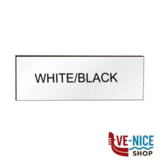 TARGHETTA mm 70,0x20,0 BIANCO/NERO Pz 10 MY FAMILY IC70X20WB MY FAMILY INCISORI/ACCESSORI S
