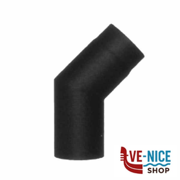 GOMITO ACCIAIO 45^ 8 NERO 2MM PELLET ALA Y40 200 150 268 TUBI PELLET F - immagine 6