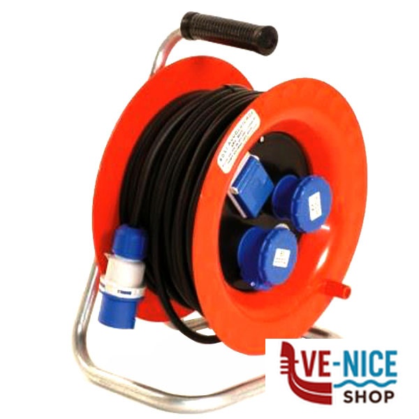 AVVOLGICAVO m 30 3x2,5 2x2PT CEE 1xSK ROSI 4021 AVVOLGICAVI E PROLUNGHE F - immagine 6