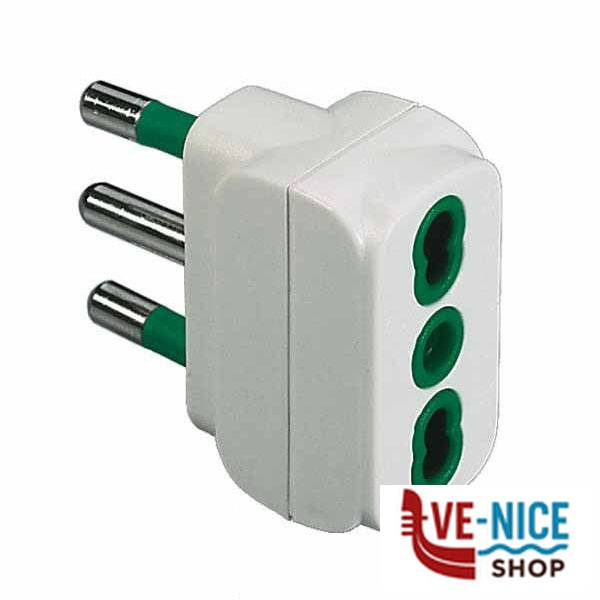 ADATTATORE 10/16A+T BIANCO 82110 FME 82110 SPINE E ADATTATORI ELETTRICI F - immagine 5