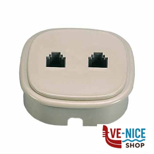 PRESA TELEFONO PLUG 2x6/4 22380 FME 22380 SPINE E ADATTATORI TELEFONO F - immagine 5